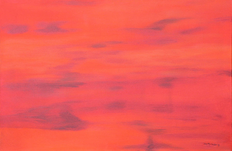 Red Skies  Painting by Alex Mortensen