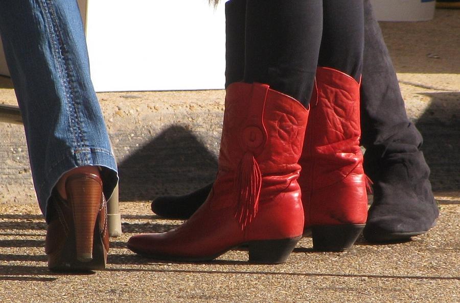 Boot Photograph - Red  #1 by Sue Rosen