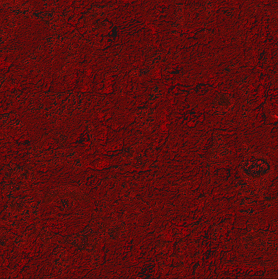 Red Texture  #1 Painting by Steve Fields