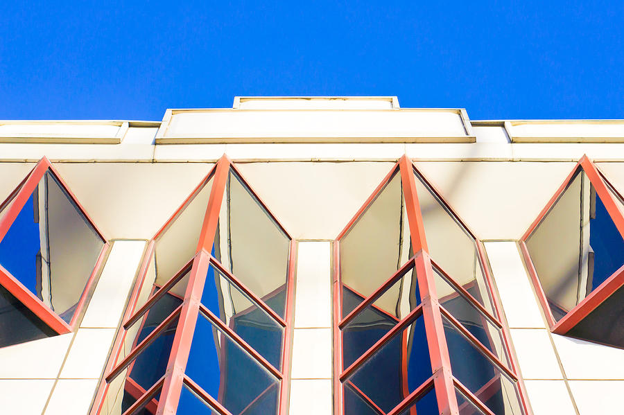 Architecture Photograph - Red windows #1 by Tom Gowanlock