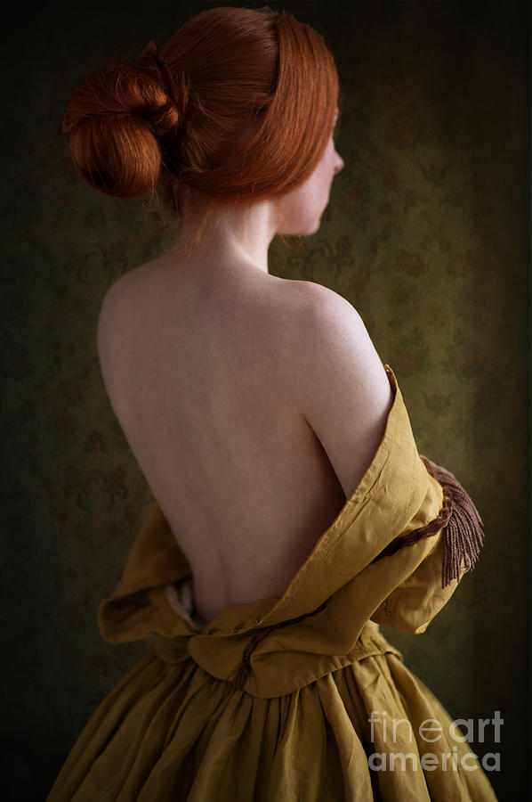 Redhead Woman Removing A Ballgown Photograph By Lee Avison