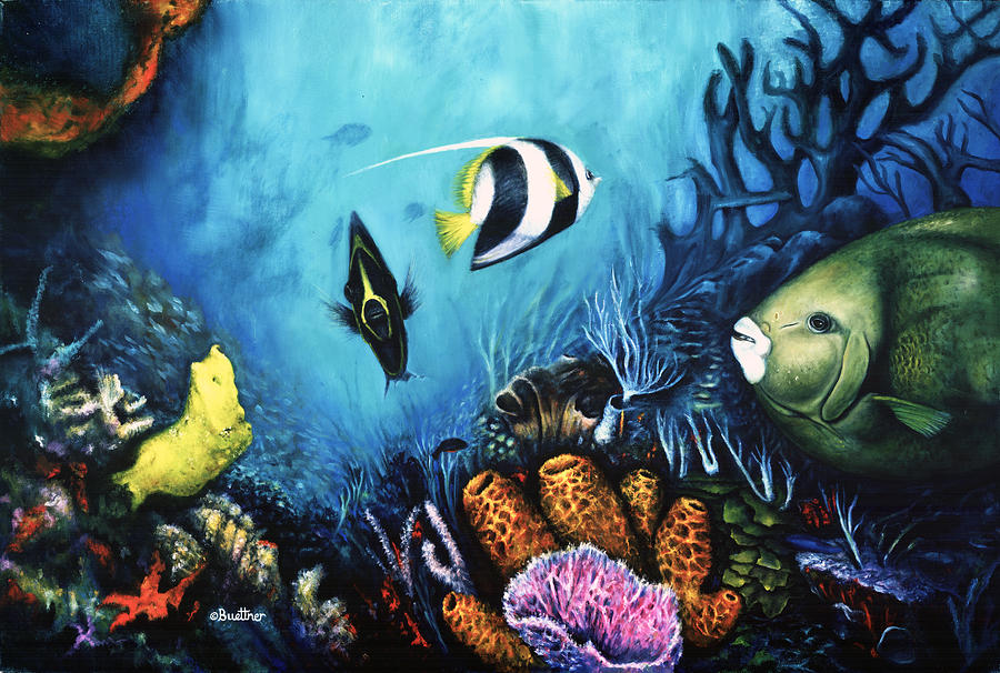 Reef Dwellers Painting by Lynn Buettner