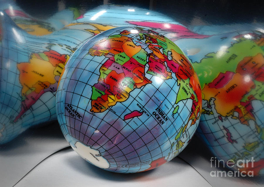 Ball Photograph - Reflected Globe #1 by Amy Cicconi