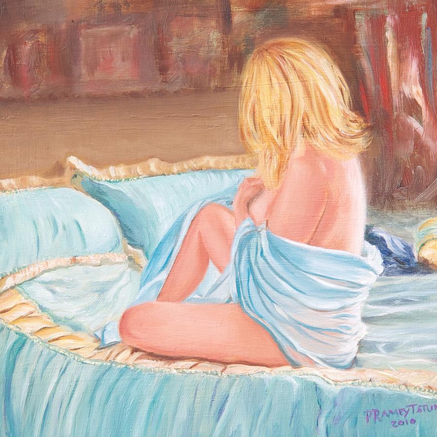 Nude Painting - Reflecting #1 by Pamela Ramey Tatum