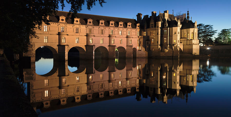 Castle Photograph - Reflection Of A Castle In A River #1 by Panoramic Images