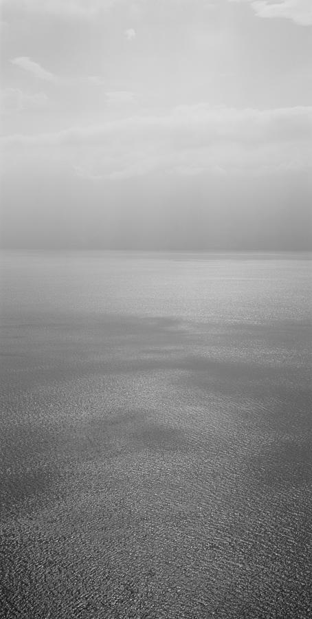 Black And White Photograph - Reflection Of Clouds On Water, Lake #1 by Panoramic Images
