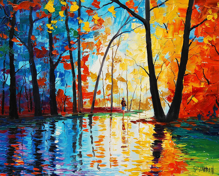 Fall Painting - Reflections by Graham Gercken