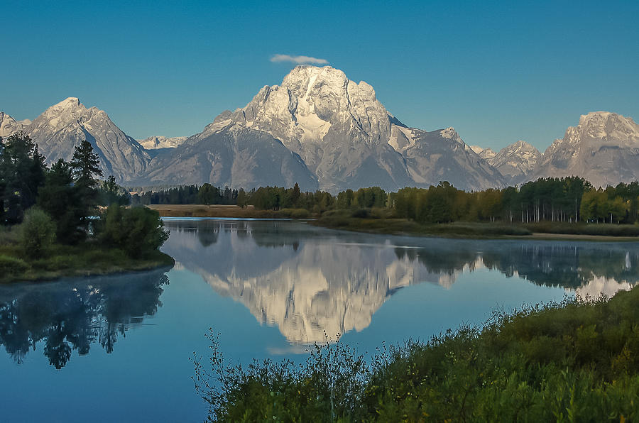 Reflections of Mount Moran #1 Photograph by Brenda Jacobs