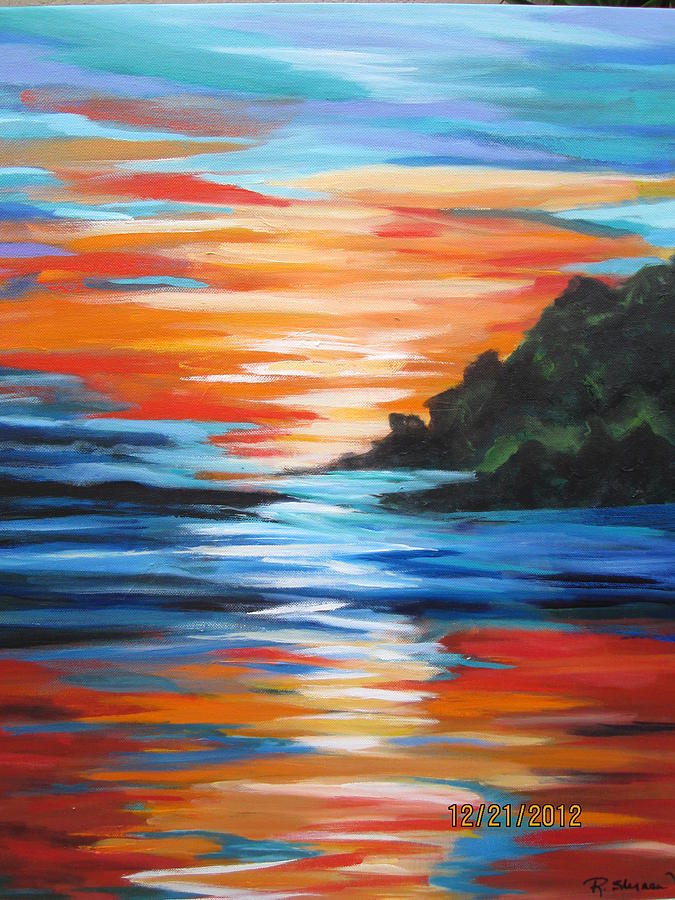 Reflections #1 Painting by Rosie Sherman