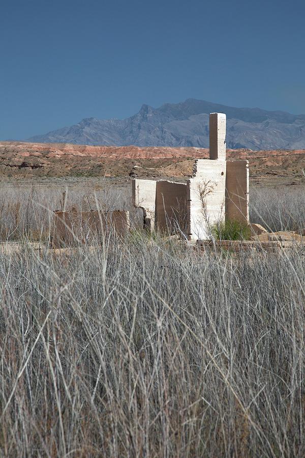 Landscape Photograph - Remains Of House Flooded By Hoover Dam #1 by Jim West