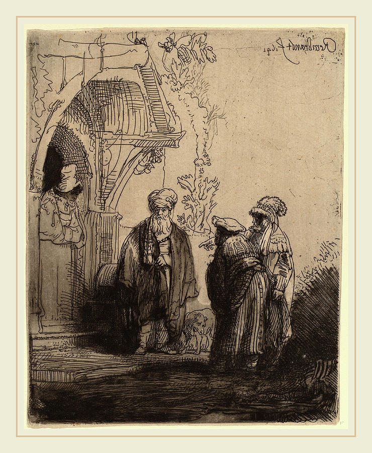 Rembrandt Van Rijn Dutch, 1606-1669, Three Oriental Figures Drawing by ...