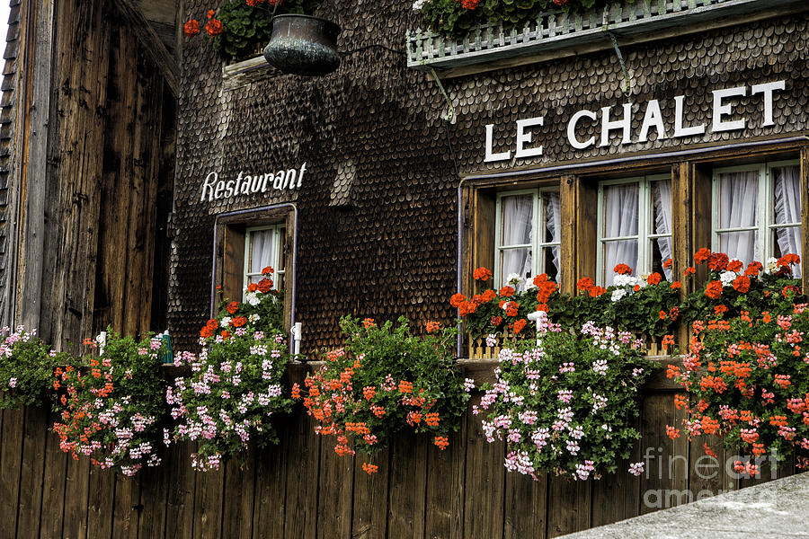 Restaurant Le Chalet #1 Photograph by Timothy Hacker