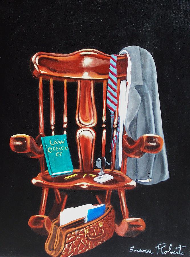 Retiring Lawyer Painting by Susan Roberts