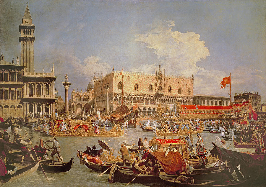 Return Of The Bucintoro On Ascension Day Photograph by Canaletto