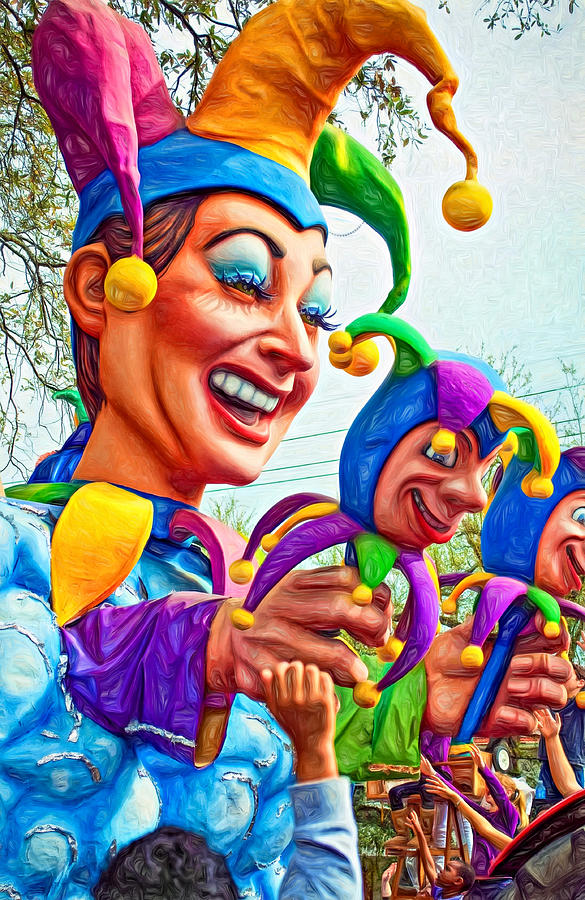 New Orleans Photograph - Rex Mardi Gras Parade XI - Paint #1 by Steve Harrington