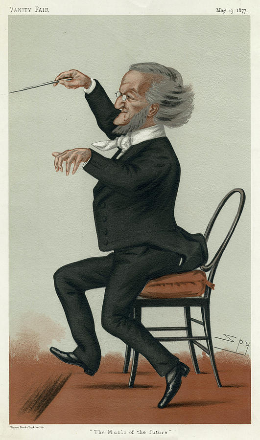 Richard Wagner (1813 - 1883), German Drawing By Mary Evans Picture ...