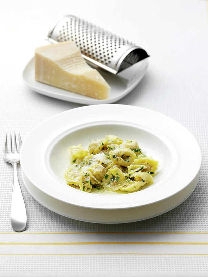 Ricotta Stuffed Tortellini Dish Photograph by Tastyart Ltd Rob White Ricotta Stuffed Tortellini Dish Photograph by Tastyart Ltd Rob White