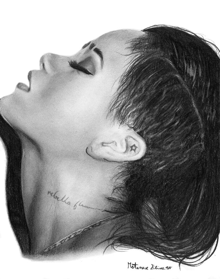 Rihanna  #1 Drawing by Elisa Matarrese