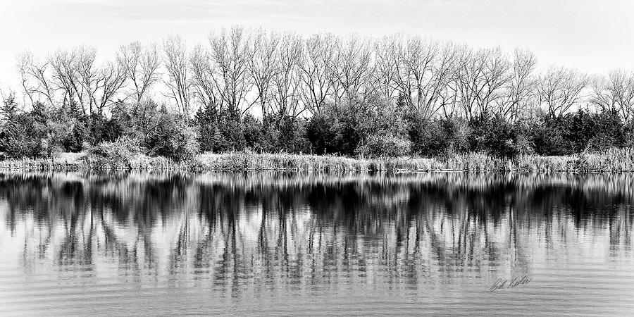 Black And White Photograph - Rippled Reflection by Bill Kesler