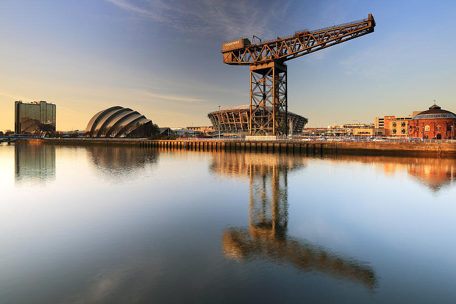 River Clyde Reflections #1 Photograph by Grant Glendinning