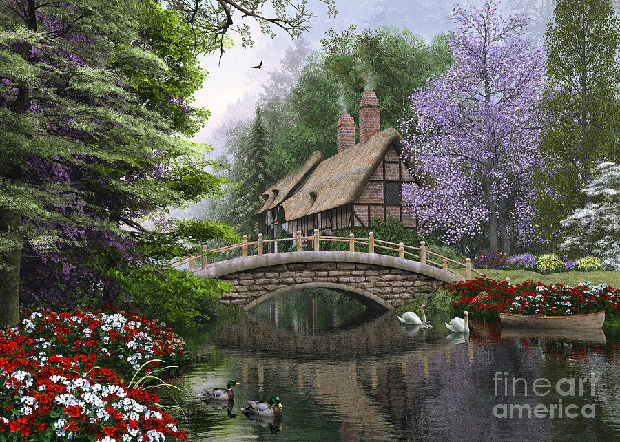 River Cottage Digital Art By Dominic Davison Fine Art America