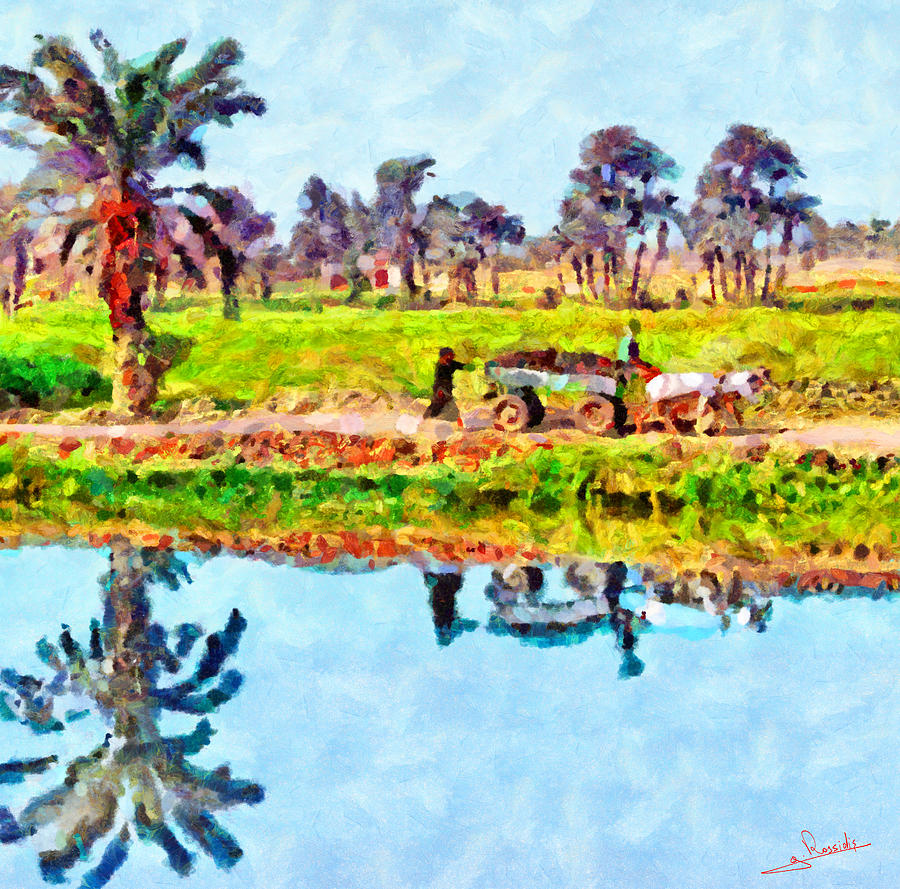 River Nile 2 Painting by George Rossidis