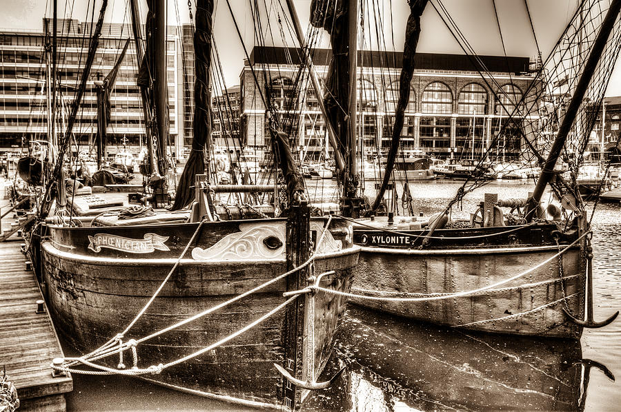 River Thames Sailing Barges #1 Photograph by David Pyatt