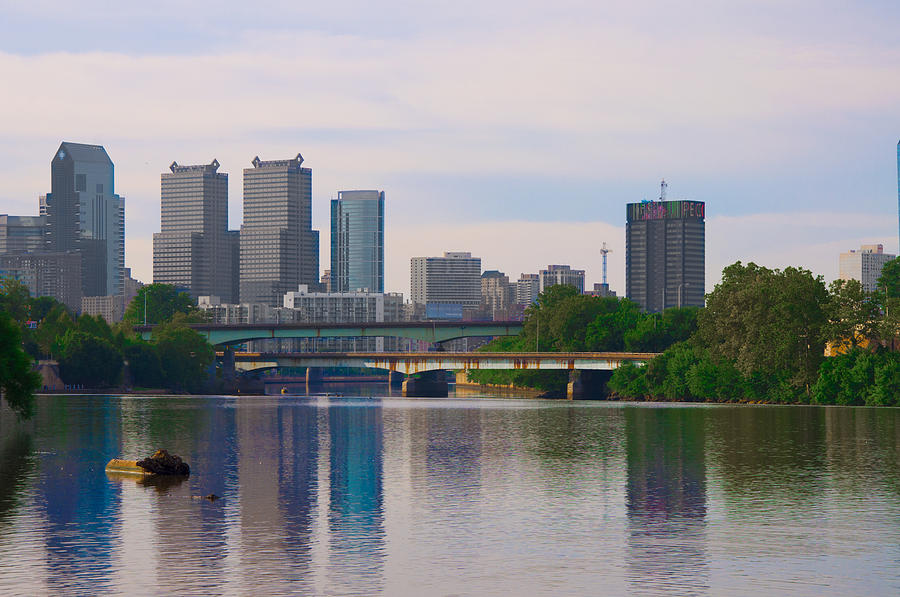 River View of Philadelphia Photograph by Bill Cannon - Fine Art America