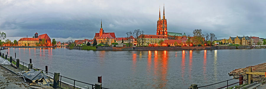 River With A Cathedral #1 Photograph by Panoramic Images