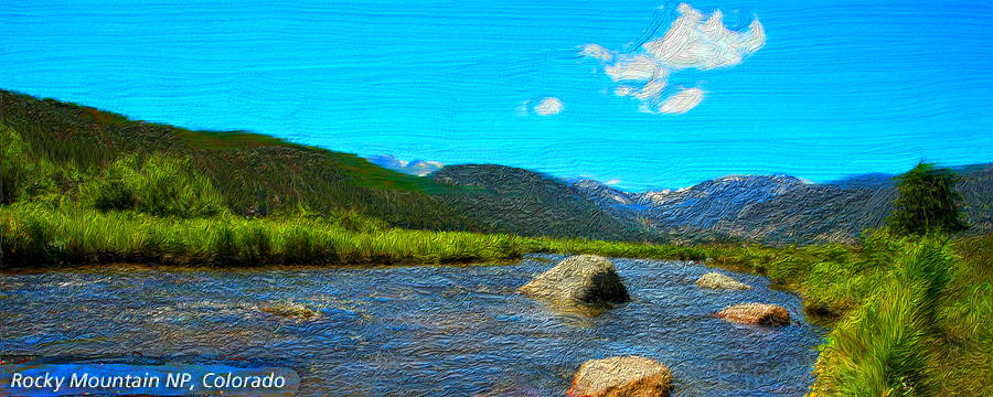 Riverscape #1 Painting by Bruce Nutting