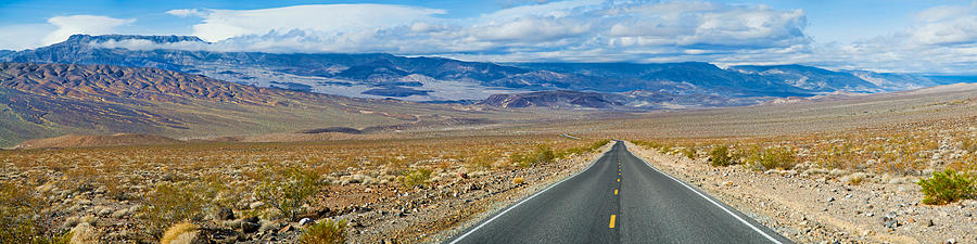 Death Valley National Park Photograph - Road Passing Through A Desert, Death #1 by Panoramic Images