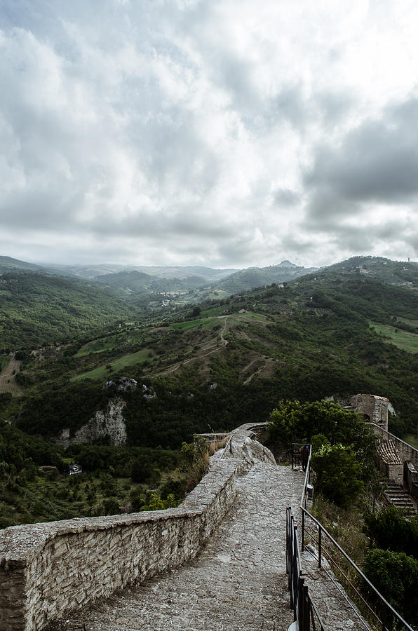 Italian landscape - Road to Heaven Photograph by AM FineArtPrints