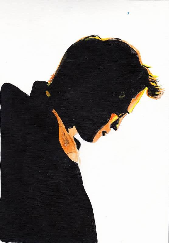 Robert Pattinson 95 #1 Painting by Audrey Pollitt
