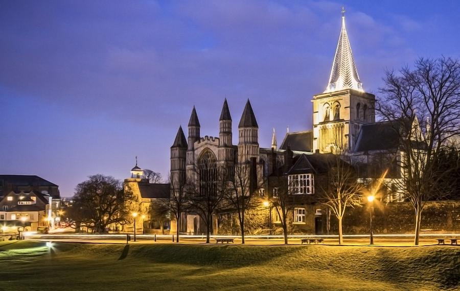 Landscape Photograph - Rochester Cathedral #1 by Dawn OConnor