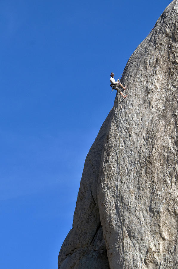 Rock Climber, Joshua Tree Np #1 Photograph by Mark Newman