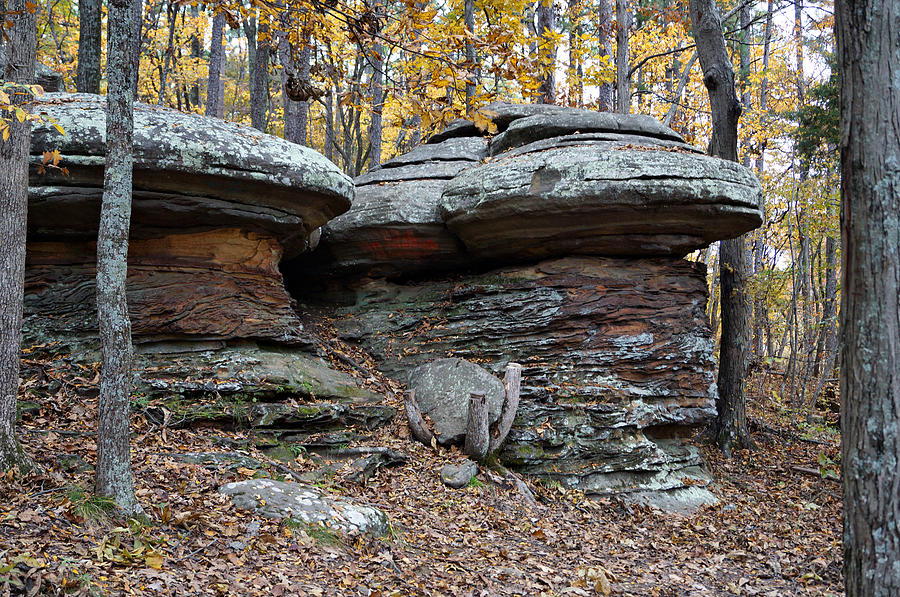 Fall Photograph - Rock Formation #1 by Sandy Keeton