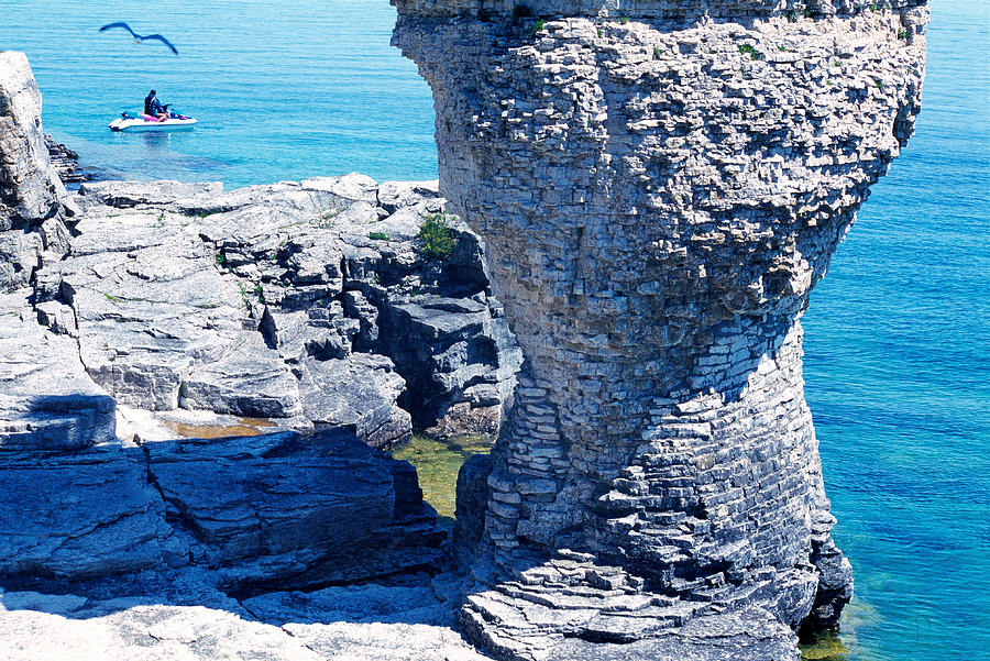 Nature Photograph - Rock Formations, Bruce Peninsula #1 by Panoramic Images
