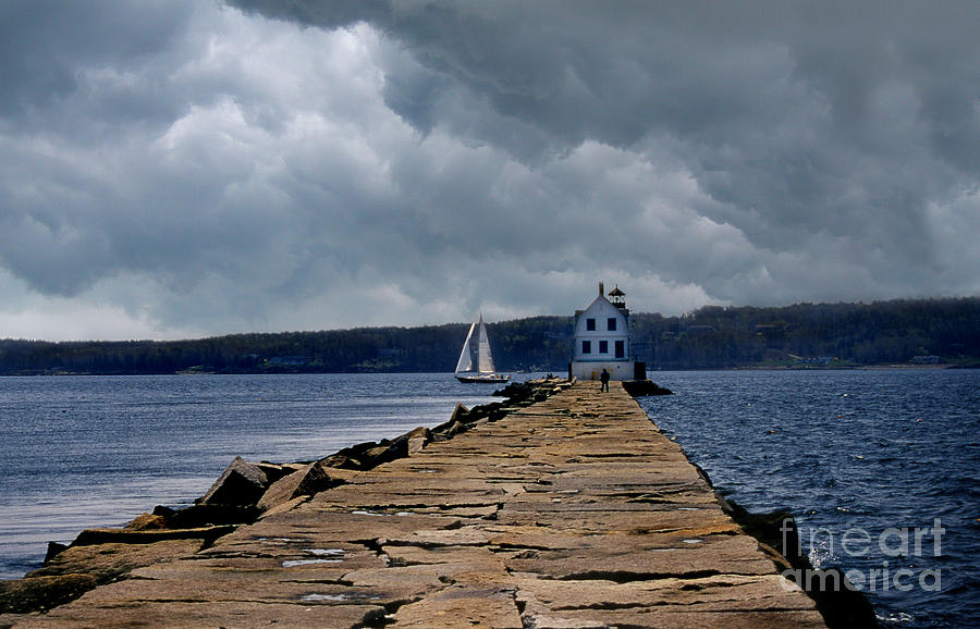 Rockland Breakwater Lighthouse #4 Photograph by Skip Willits
