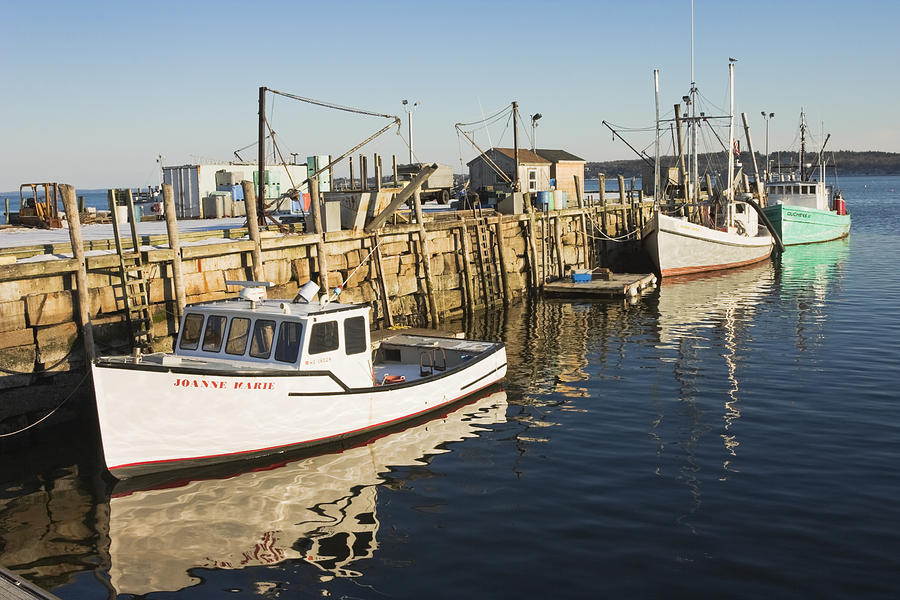 Rockland Maine Fishing Boats and Harbor #1 Photograph by Keith Webber Jr