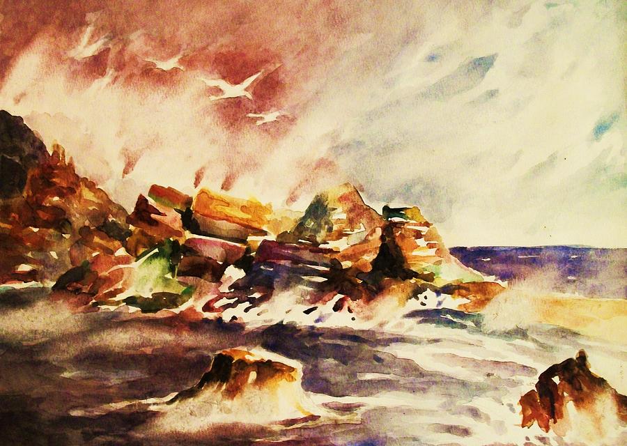 Rocky Inlet Painting by Al Brown