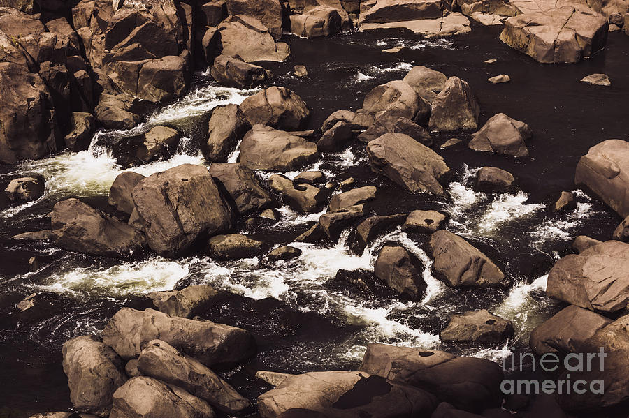 Rocky Launceston river from Cataract Gorge #1 Photograph by Jorgo Photography