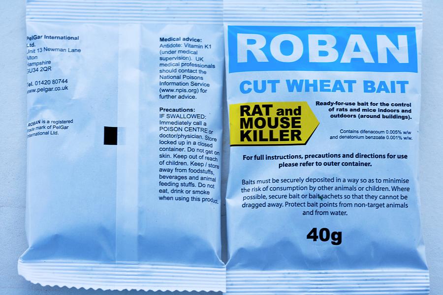 Rodent Poison Sachets #1 Photograph by Ian Gowland/science Photo Library