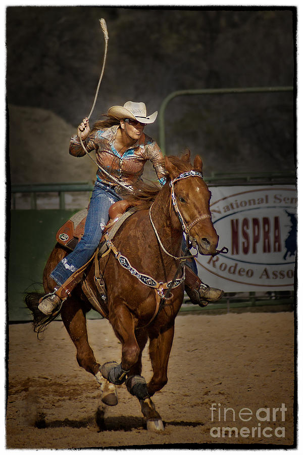 Rodeo Action #2 Photograph by Priscilla Burgers