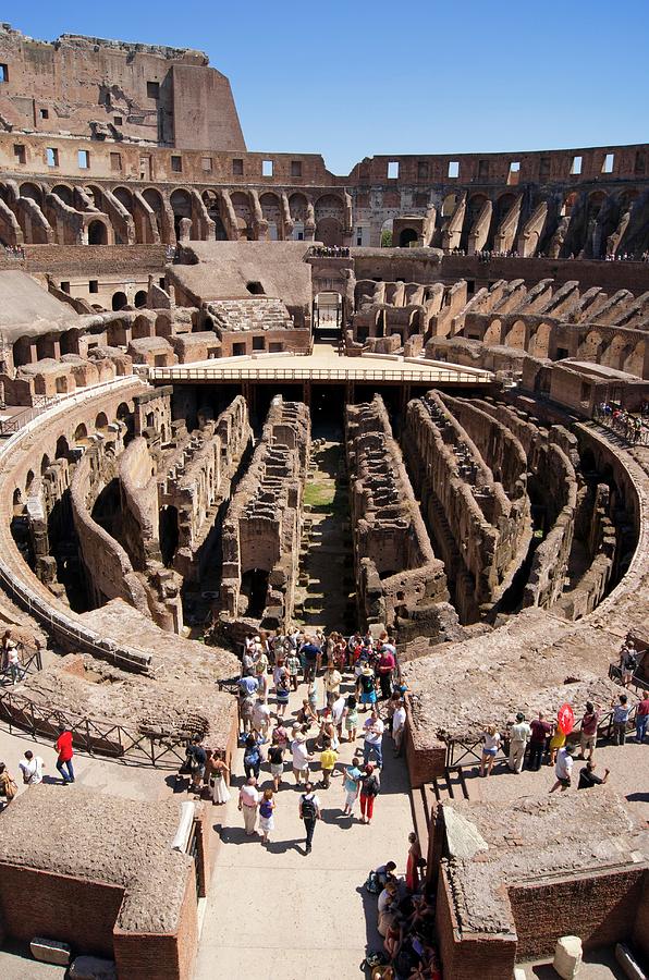 Hypogeum Photograph - Roman Colosseum. #1 by Mark Williamson