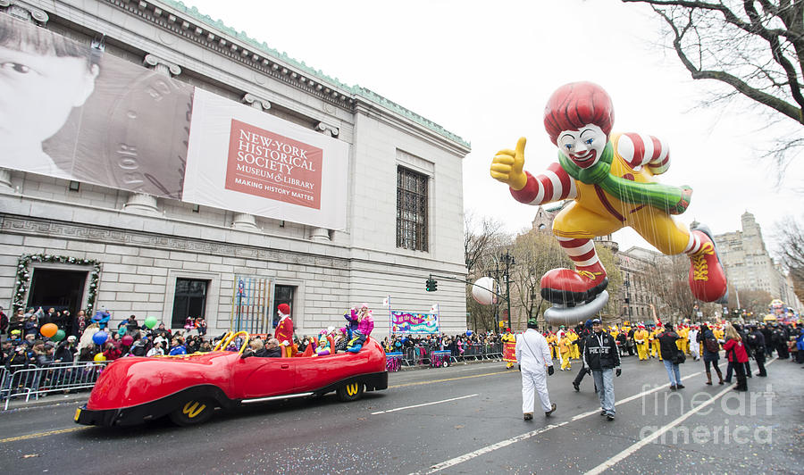 Ronald McDonald Balloon at Macys Thanksgiving Day Parade Photograph by David Oppenheimer