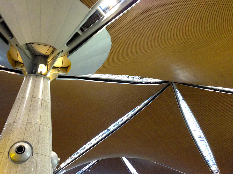 Architecture Photograph - Roof Architecture Kuala Lumpur International Airport Malaysia Asia by PIXELS  XPOSED Ralph A Ledergerber Photography