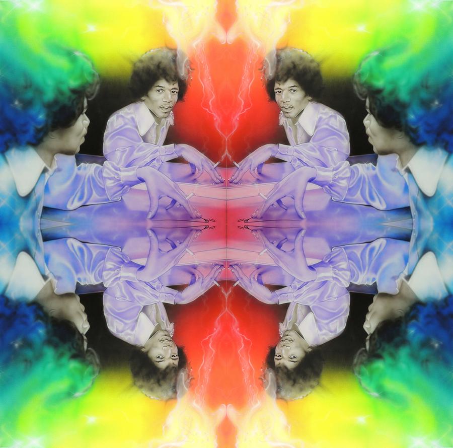 Jimi Hendrix Painting - Room Full of Jimis by Christian Chapman Art Jimi Hendrix Painting - Room Full of Jimis by Christian Chapman Art