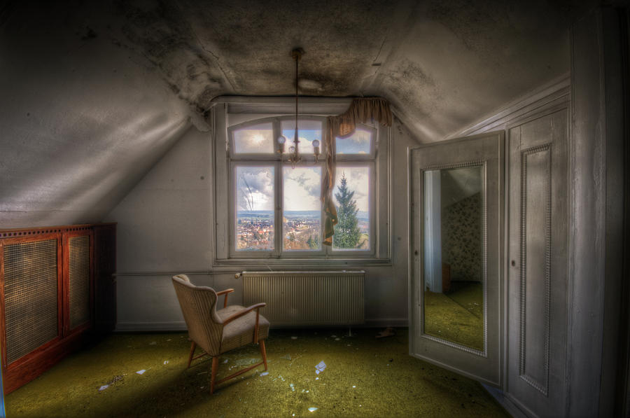 Abstract Digital Art - Room with a view #1 by Nathan Wright
