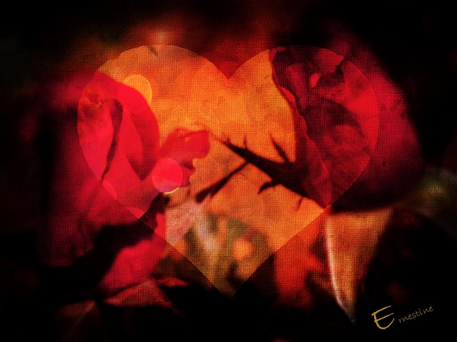 Rose Heart #1 Photograph by Ernestine Manowarda