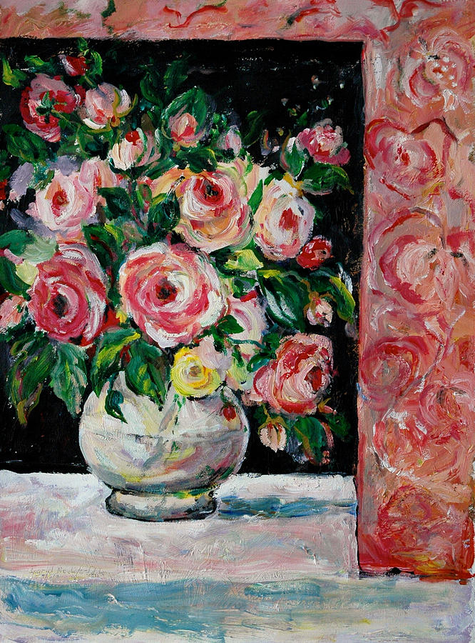 Roses #1 Painting by Ingrid Dohm